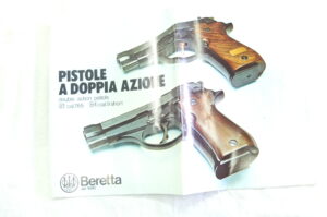 BROCHURE VINTAGE PISTOLE BERETTA MOD.81 E 84